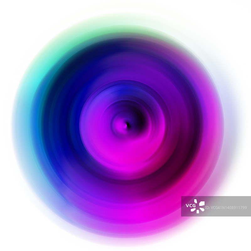 摘要充满活力的径向霓虹灯运动模糊漩涡波曲线流体柔和的蓝色紫色黄色背景图片素材