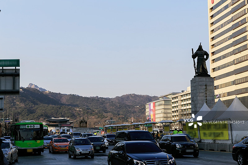 韩国首尔的街头生活图片素材