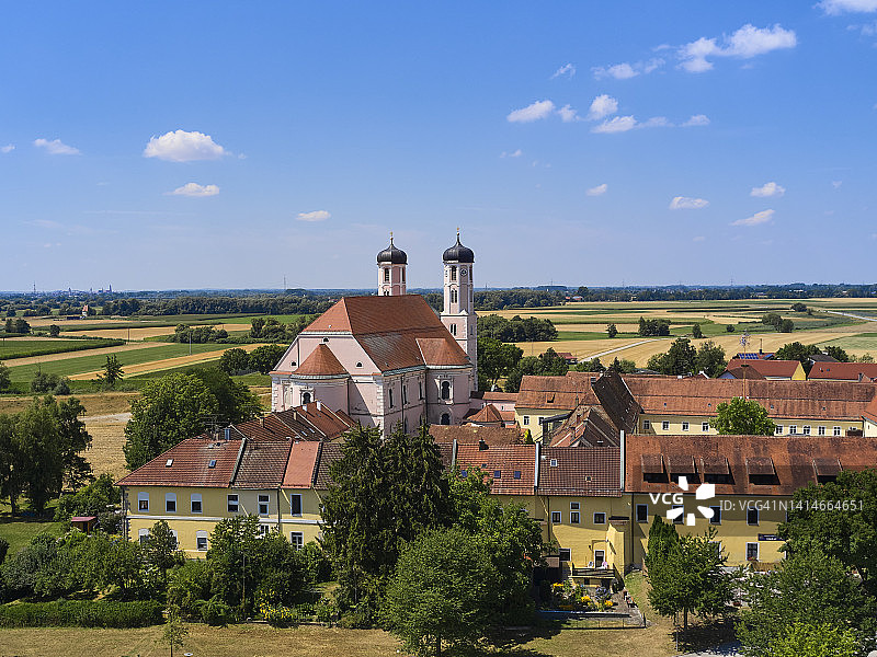 下巴伐利亚的欧伯拉泰奇修道院图片素材