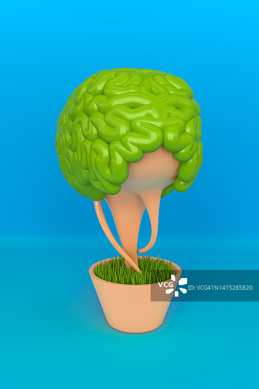 大脑植物图片素材