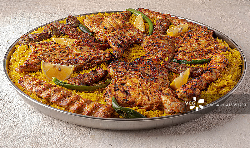 卡沙鸡——自制的阿拉伯印度香饭图片素材