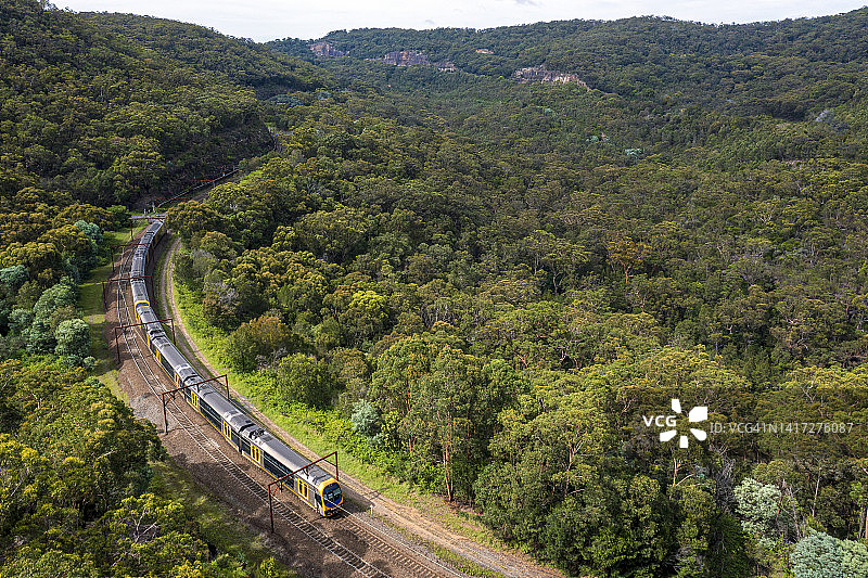 悉尼客运列车。图片素材