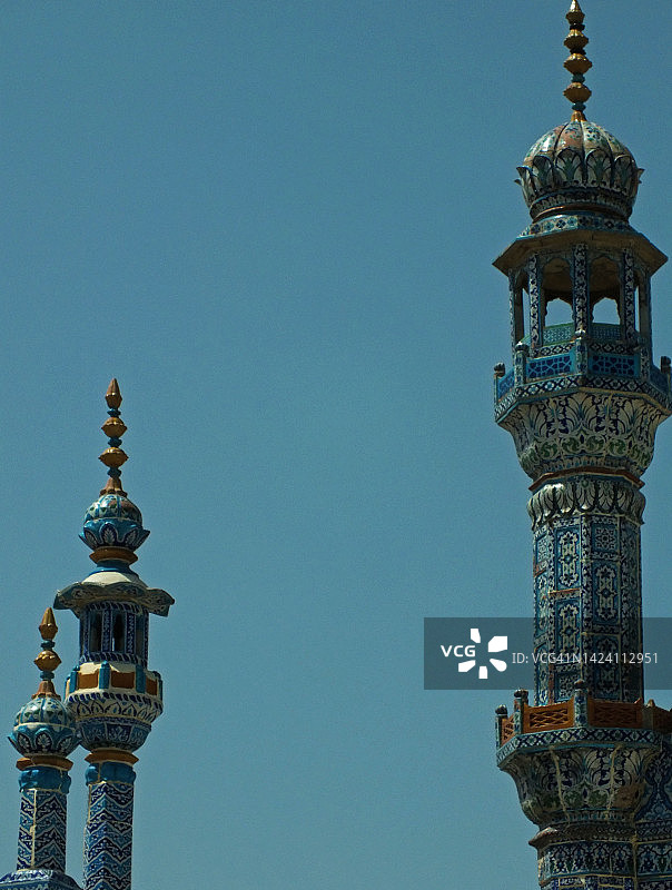 清真寺和神龛上的装饰马赛克作品图片素材