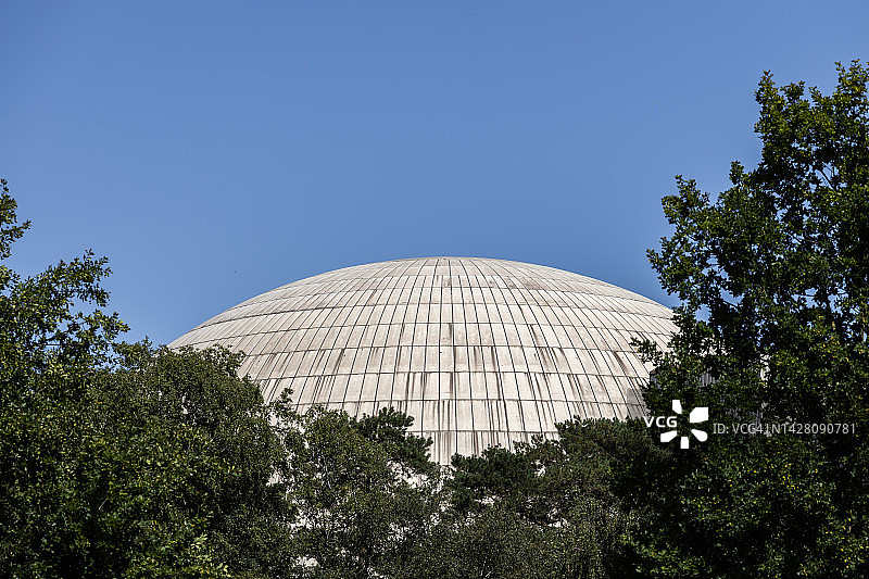 核电站圆顶(埃姆斯兰-下萨克森州，德国)图片素材