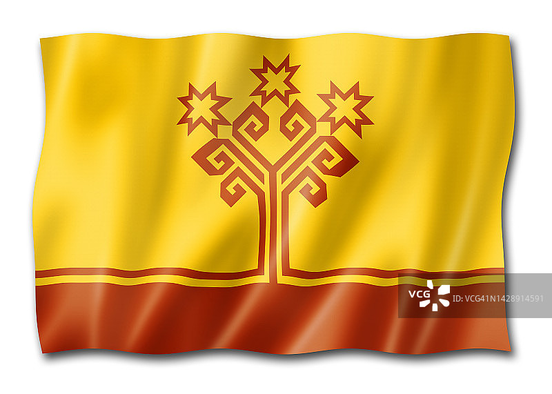 俄罗斯楚瓦什州共和国国旗图片素材