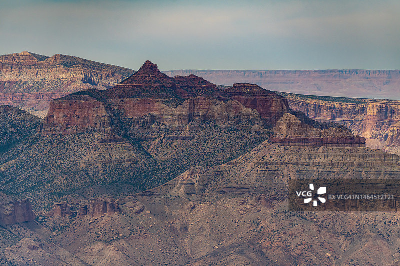 美国亚利桑那州，美国，岩层对天空的风景图片素材