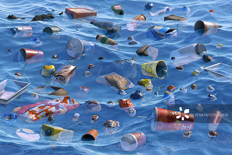 海洋、海水环境污染背景图片素材