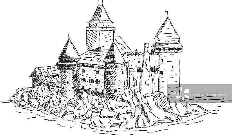 海登列克斯坦城堡图片素材