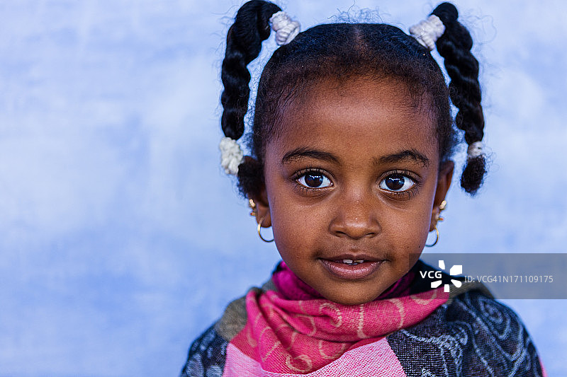 埃及南部美丽的穆斯林小女孩图片素材