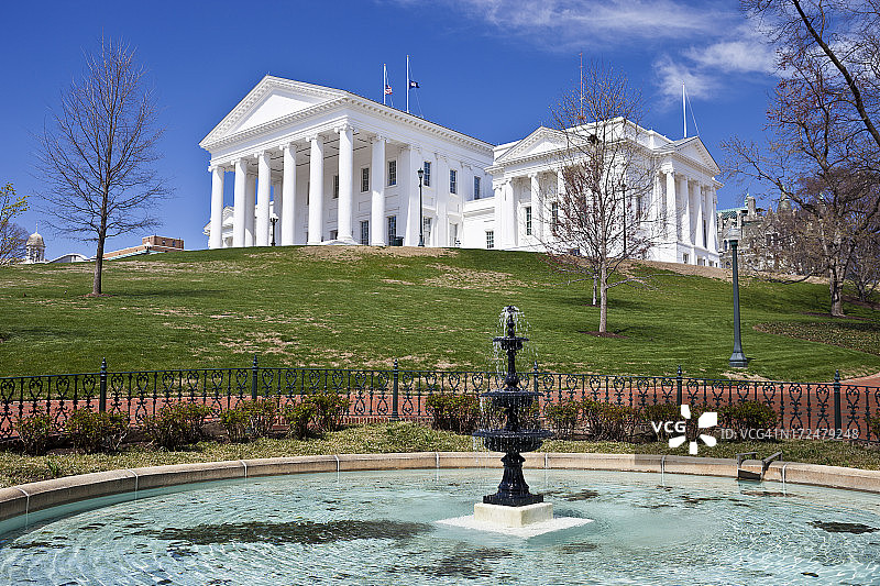 弗吉尼亚州里士满的州议会大厦图片素材