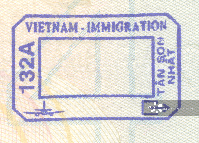 越南护照盖章图片素材