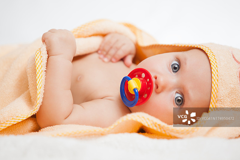 婴儿毛巾图片素材
