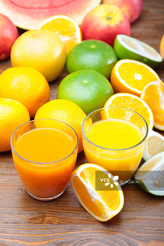 柑橘类果汁图片素材