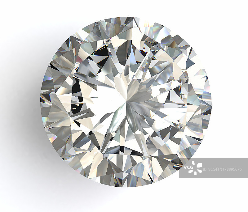 白色底色钻石，高品质图片素材
