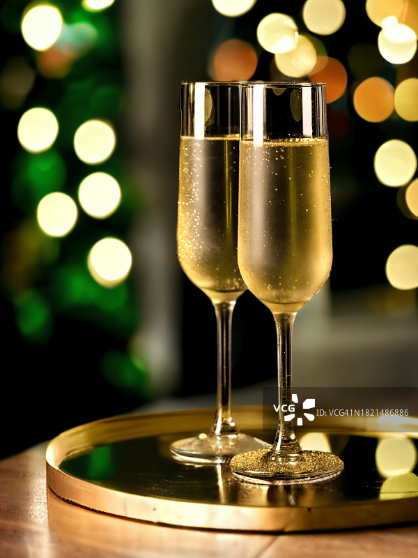 香槟酒杯新年图片素材