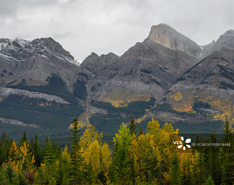 加拿大落基山脉的秋天图片素材