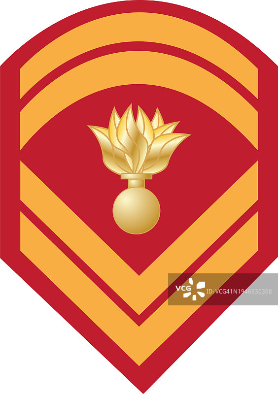 肩垫希腊MONIMOS LOCHIAS军官徽章(中士)图片素材