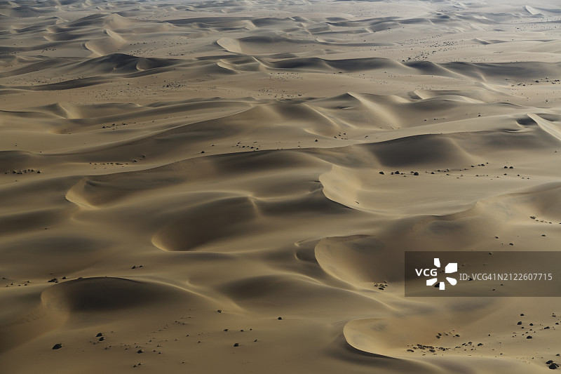 纳米比亚。纳米布沙漠鸟瞰图。图片素材