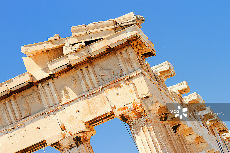 雅典卫城的帕台农神庙图片素材