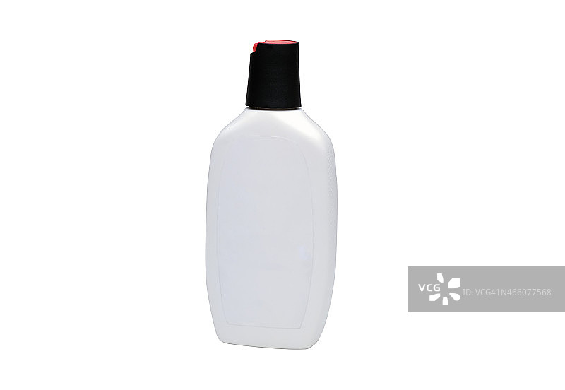 白色背景上的香波瓶子图片素材