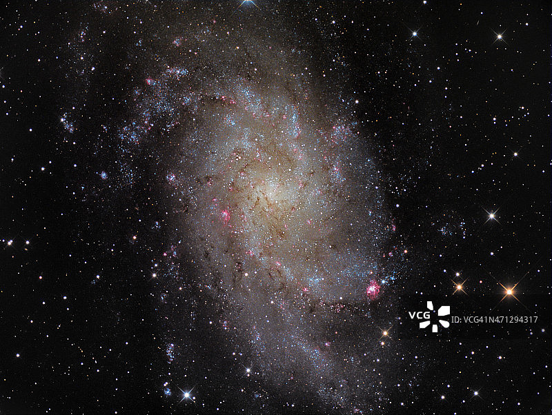 Trangulum M33星系图片素材