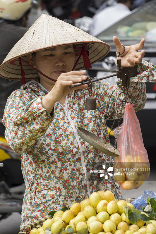 越南街头交易员图片素材