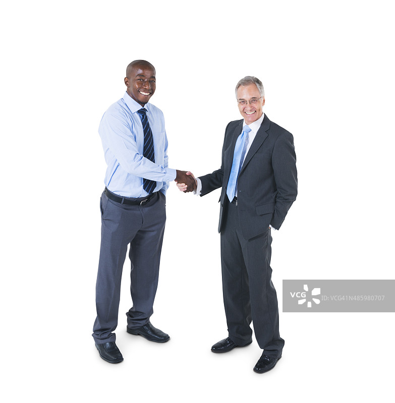 两个商人在握手图片素材