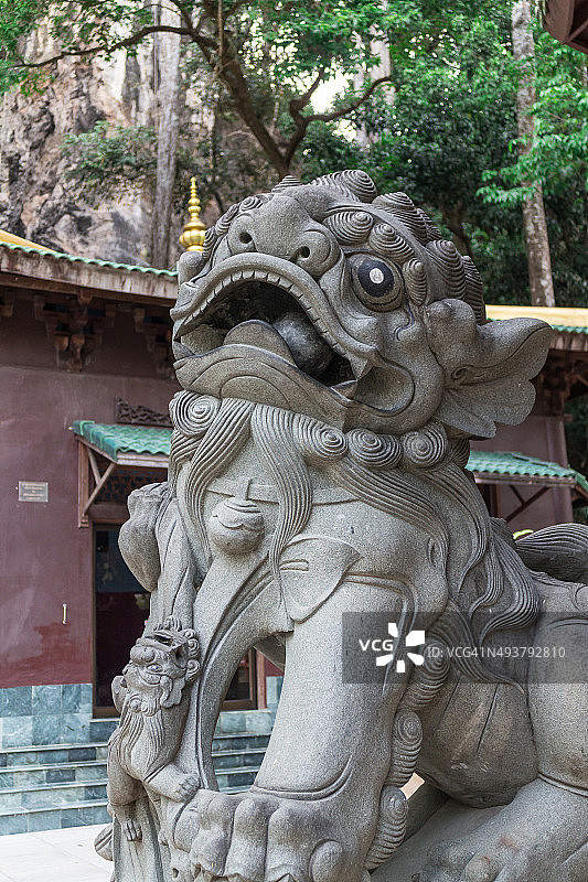 中国的狮子雕像图片素材