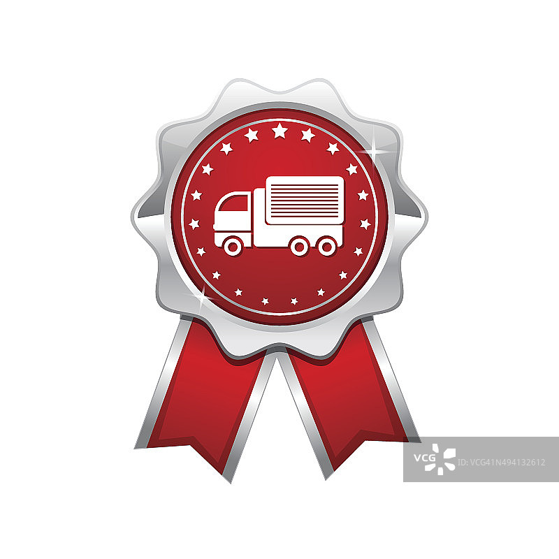 运输车辆红色矢量图标设计图片素材