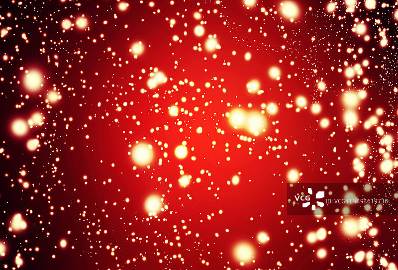 散焦抽象红光背景。圣诞节的背景图片素材