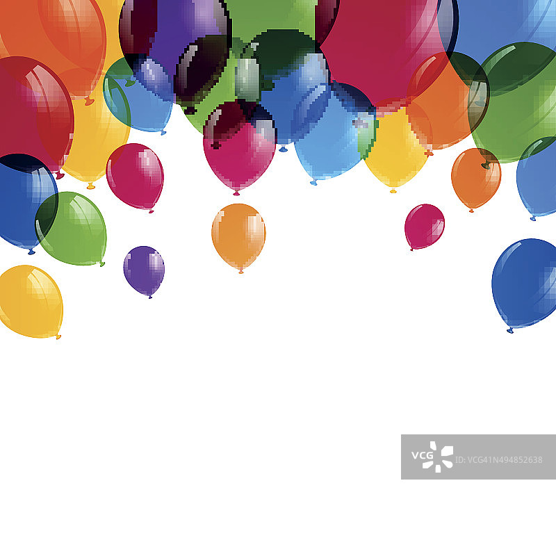 矢量彩色气球图片素材