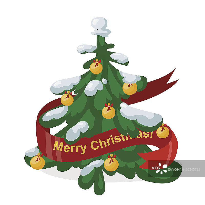 圣诞树盆平面设计vactor图标孤立在白色图片素材