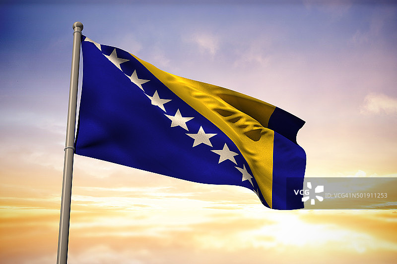 波斯尼亚国旗图片素材