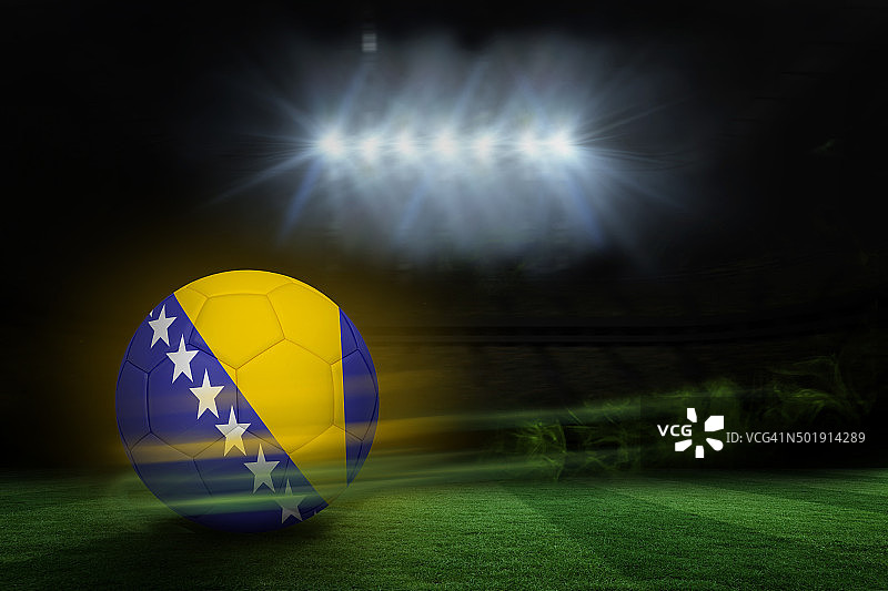 波斯尼亚和黑塞哥维那的足球颜色图片素材