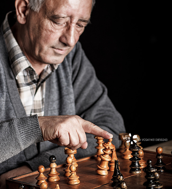 将军在国际象棋。图片素材
