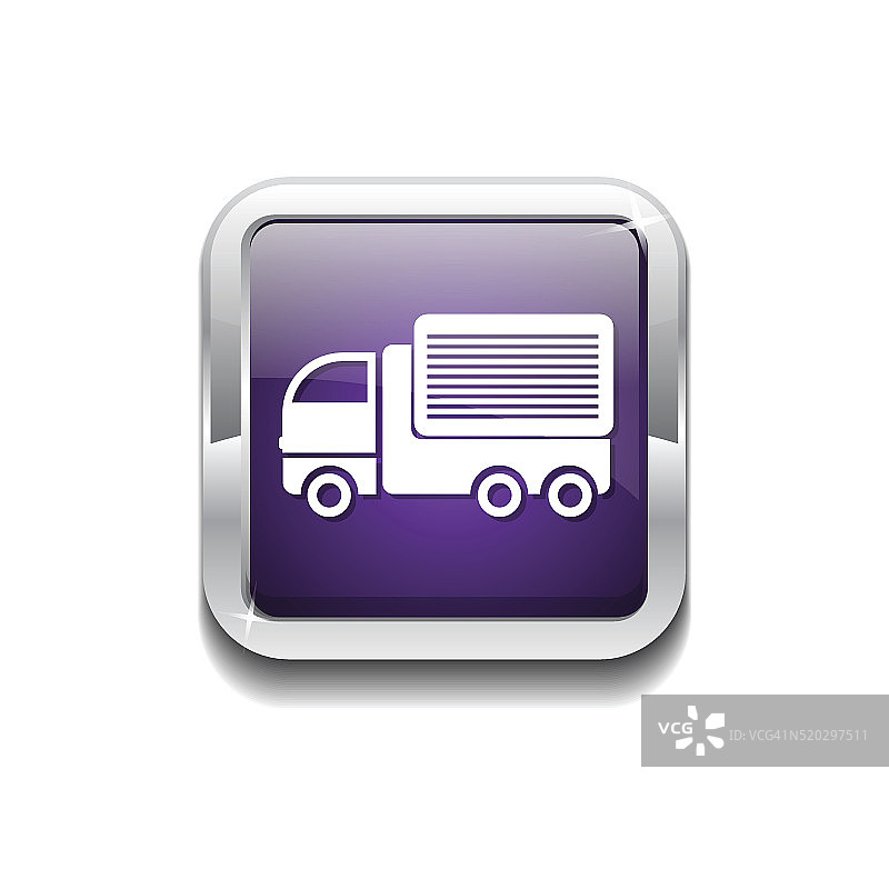 运输车辆紫色矢量图标按钮图片素材