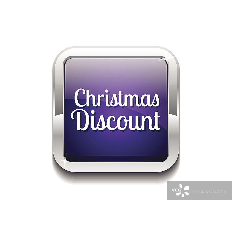 圣诞折扣紫色矢量图标按钮图片素材