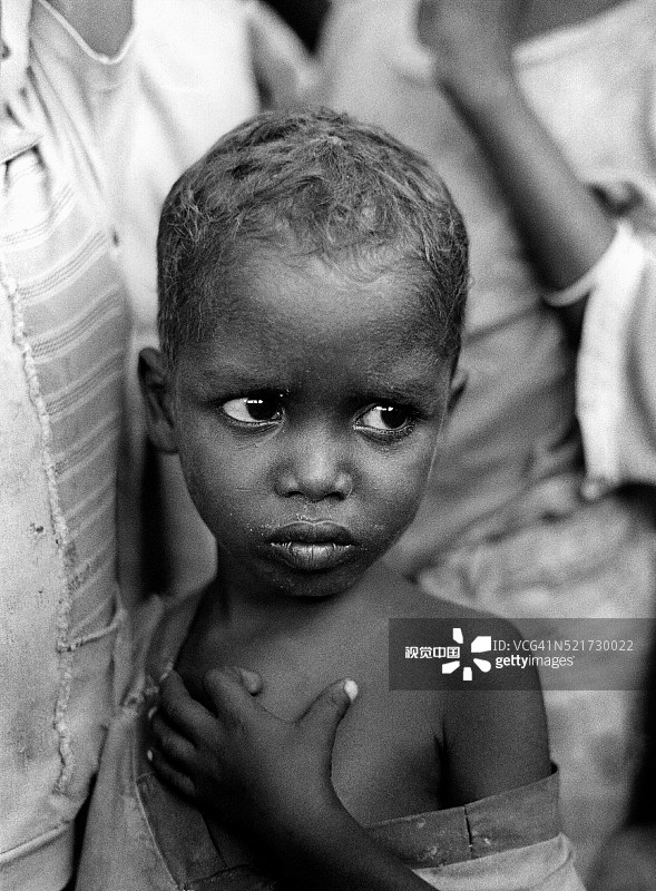 索马里儿童在喂养中心图片素材