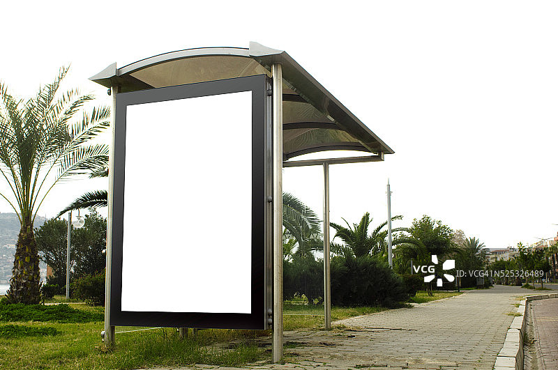 公车站广告牌图片素材
