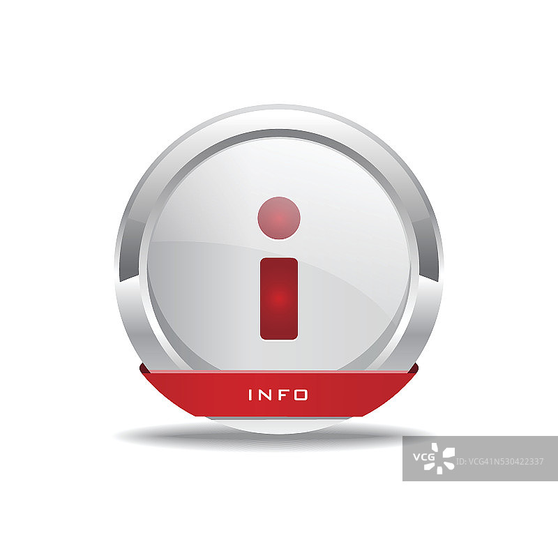 信息圆形矢量红色Web图标按钮图片素材