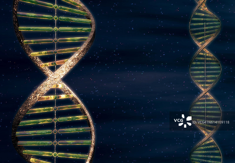 双螺旋DNA链图片素材