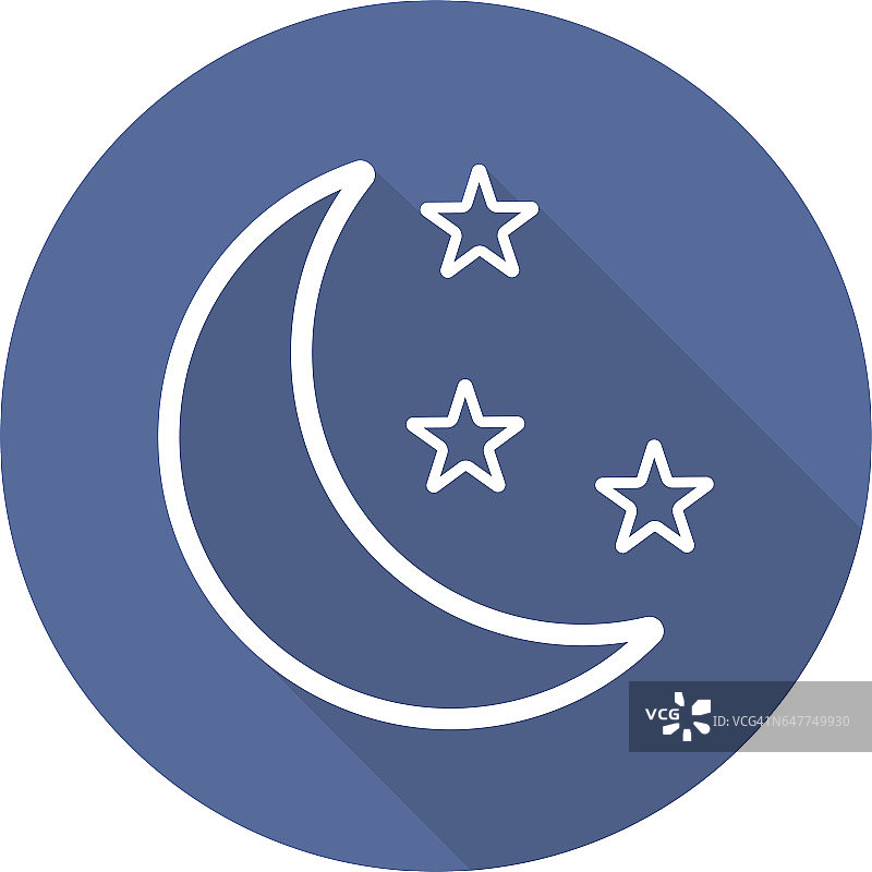 月亮和星星的图标图片素材
