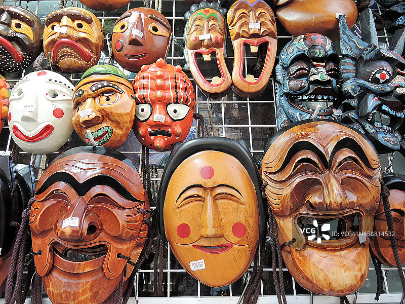 韩国传统面具图片素材