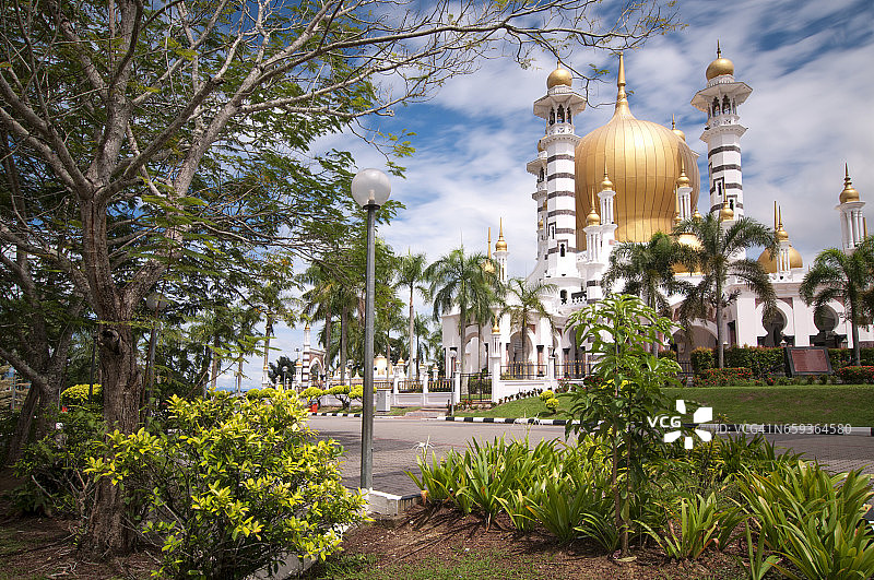 吉隆坡乌布迪亚清真寺。图片素材