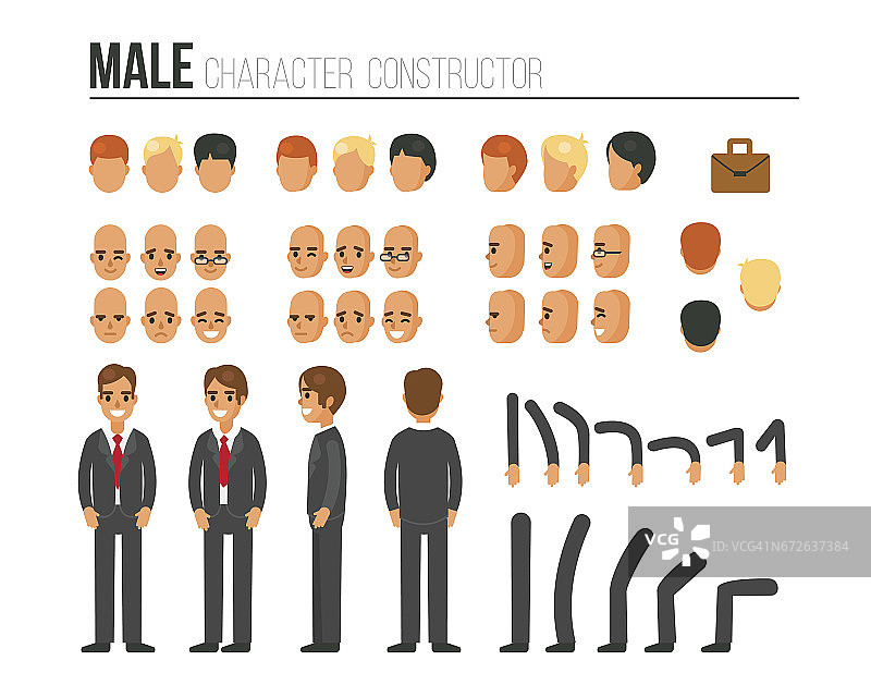 男性角色构造函数图片素材
