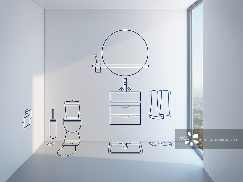 浴室规划设计图片素材