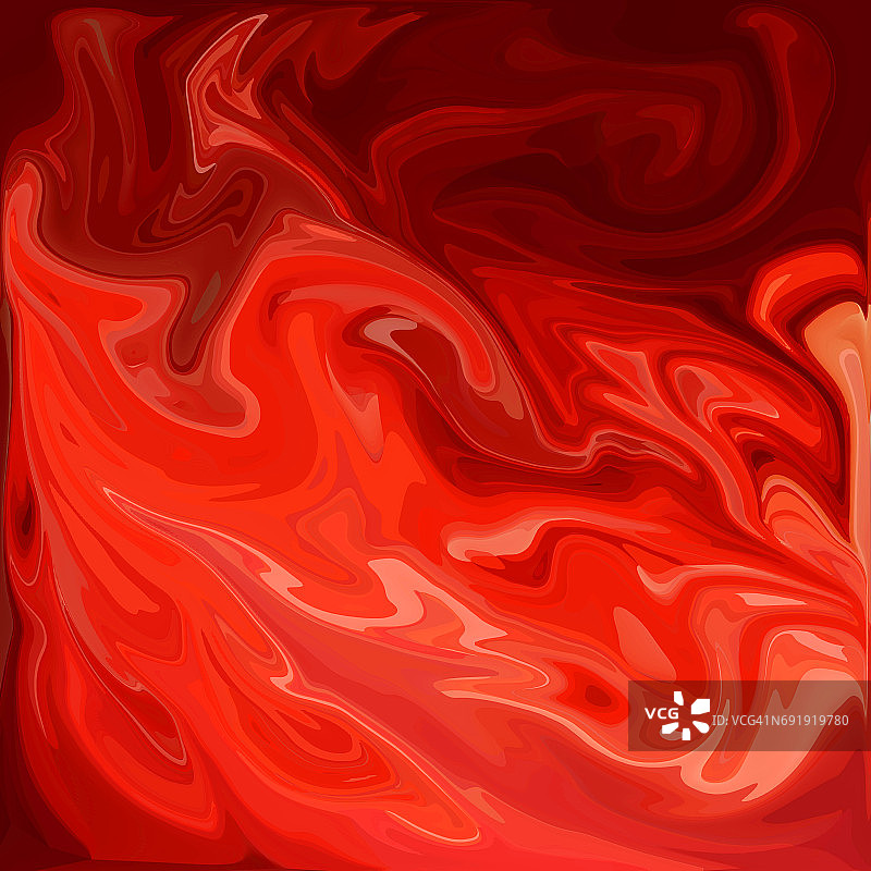 红色数字丙烯酸颜色漩涡或类似的大理石扭曲图片素材