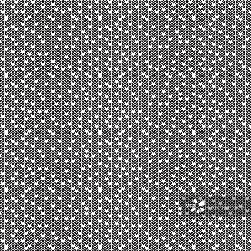 白点抽象在黑色针织图案背景上图片素材