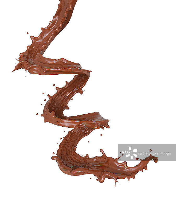 巧克力螺旋流图片素材