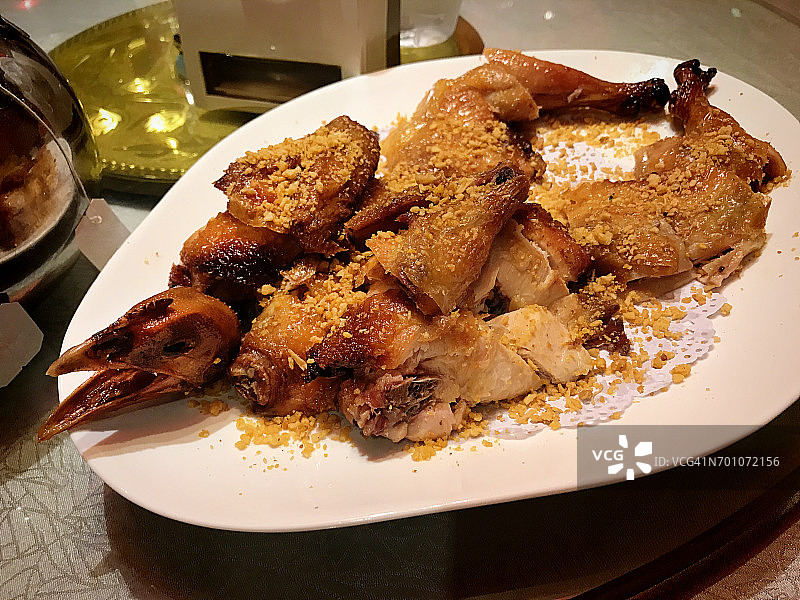 亚洲中餐:脆皮炸鸡图片素材